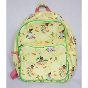 Disney The Princess And The Frog Tiana Yellow Print Backpack
